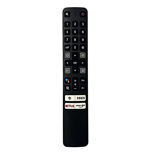 TCL TV Remote Bluetooth Voice Command Google Assistant  with ZEE5 NETFLIX and Prime Video Hot Keys  TCL Remote for LED Smart 4K Android TV RC901V - Pairing Must!