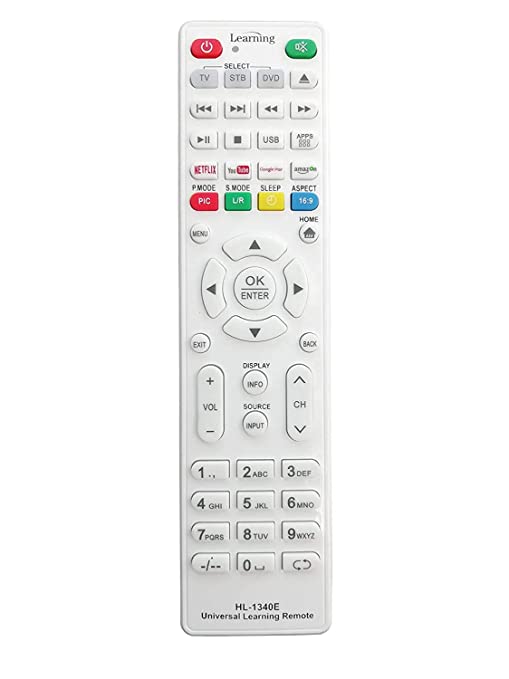 Universal Intelligent Learning Type Remote Control for All Smart TV, Set-Top Box & DVD Player | TV Remote No. 53 - Please Match The Image with Your Old Remote