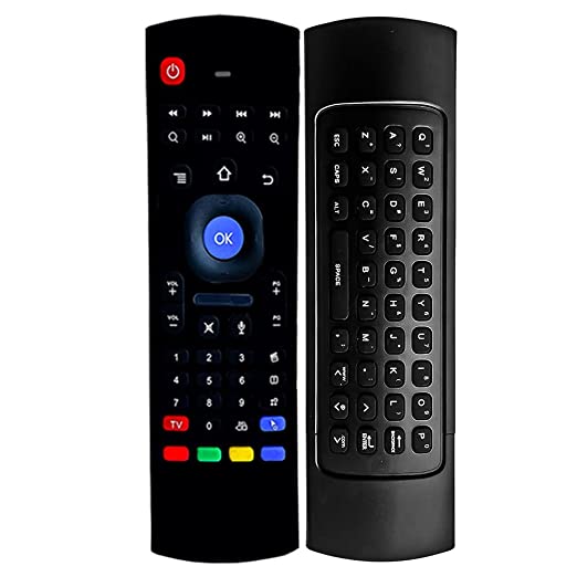 Universal Remote Air Mouse Smart  2.4GHz Wireless Voice Command Air fly Mouse Keyboard for Smart TV, Android TV Box, Projector, Computer and PC Gaming
