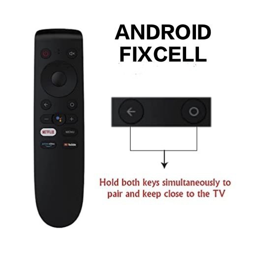 oneplus Remote Bluetooth Voice Command Remote   | 1+ Android TV Remote | one plus tv Remote with Netflix YouTube Prime Video and Google Assistant Hot Keys - Pairing Must