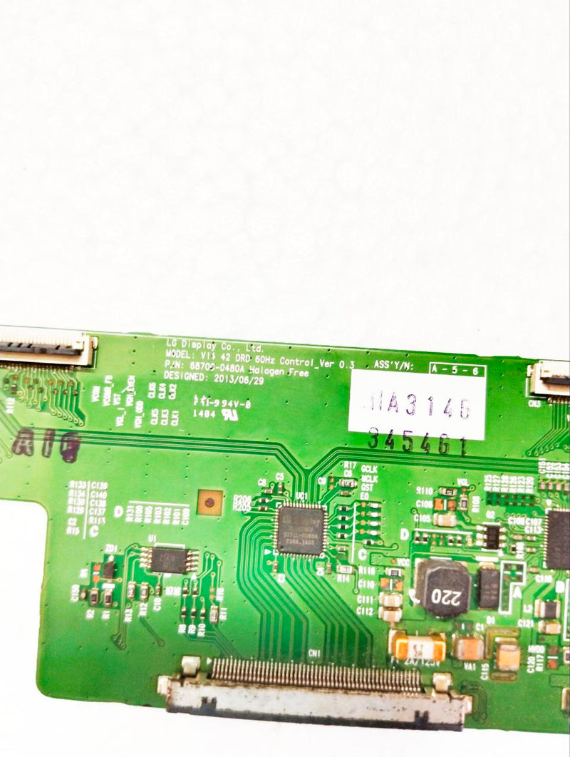 LG Display MODEL: V11 42 DRD 50Hz Control Ver 0.3 PAN: 68700-0480A LG T-CON BOARD