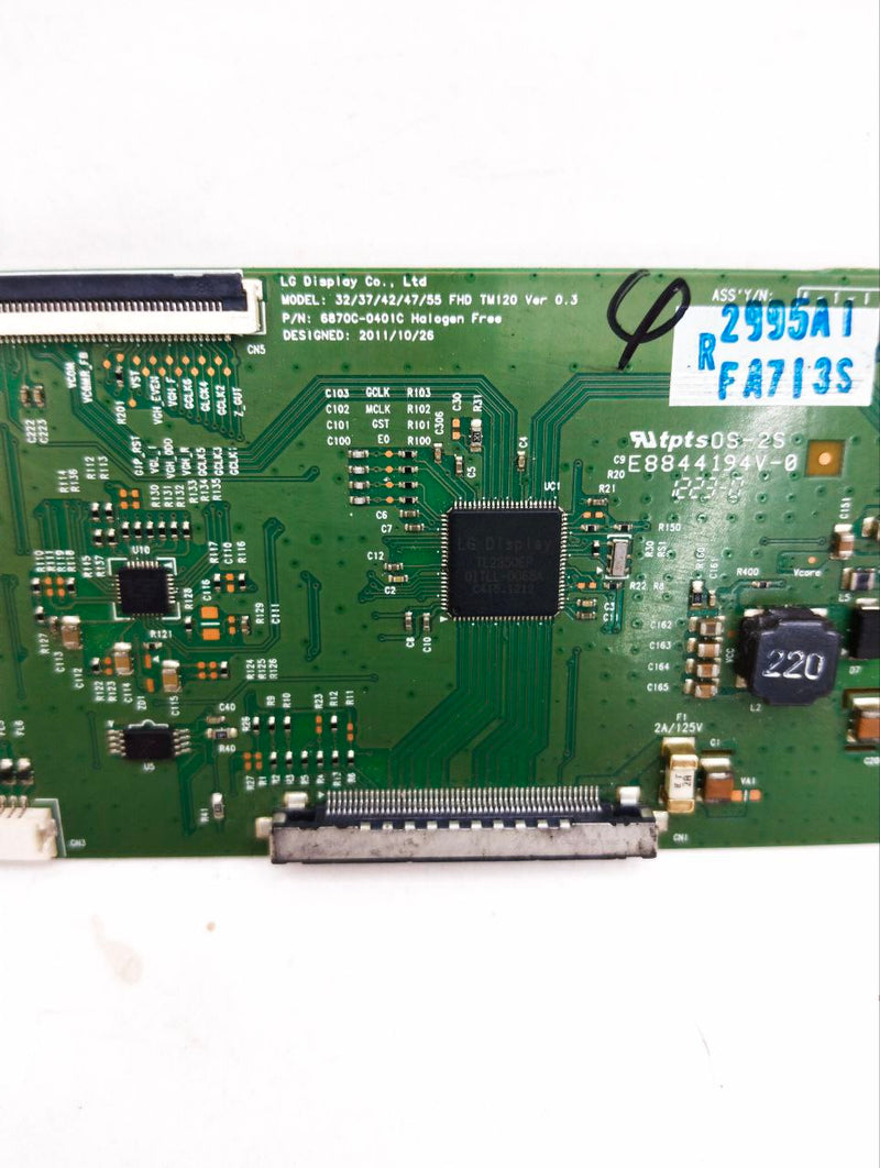 LG T-CON BOARD 32/37/42/47/55 FHD TM120 VER 0.3 . P/N- 6870C-0401C