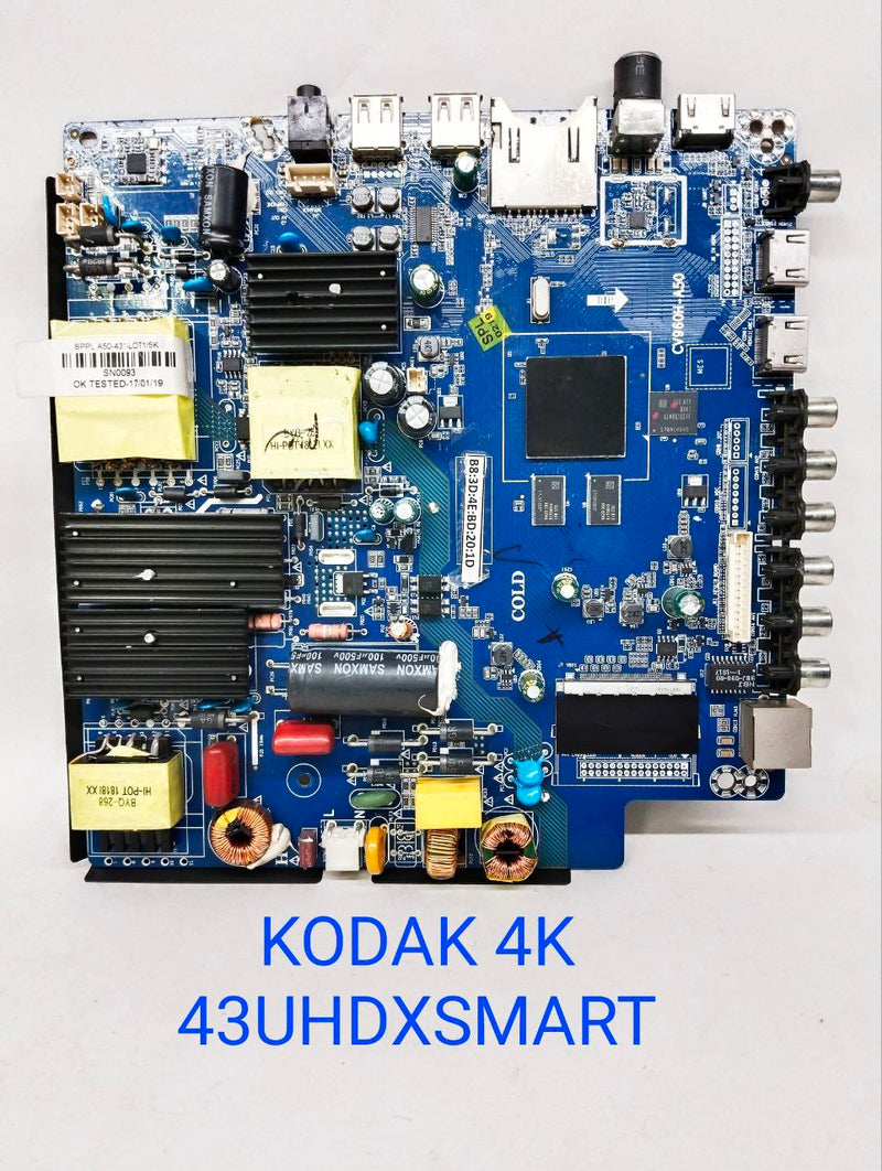 KODAK 4K 43UHDXSMART LED TV MOTHERBOARD. KODAK 43 Inch