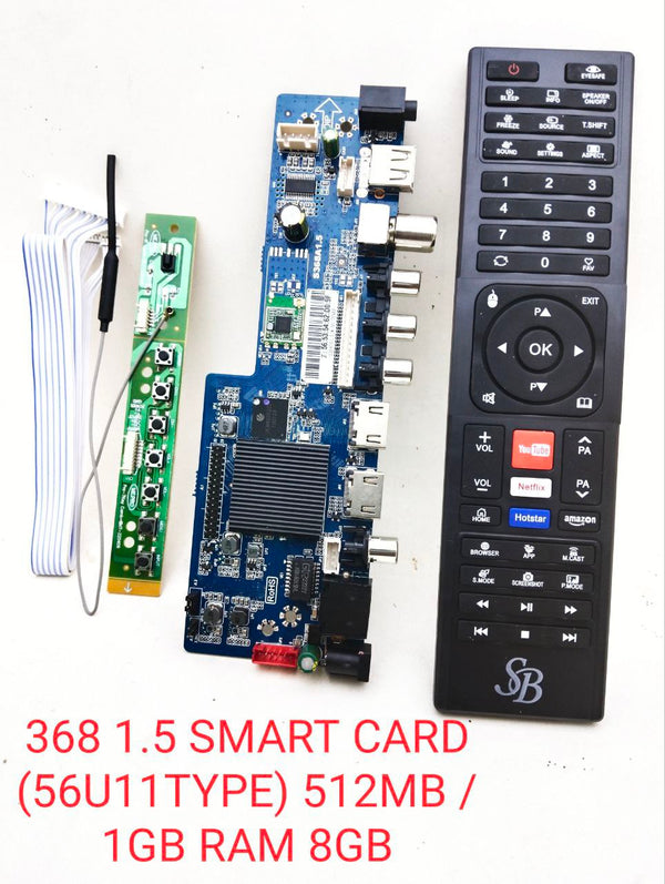 368 1.5 SMART CARD (56U11TYPE) 512MB / 1GB RAM 8GB STORAGE UNIVERSAL SMART BOARD