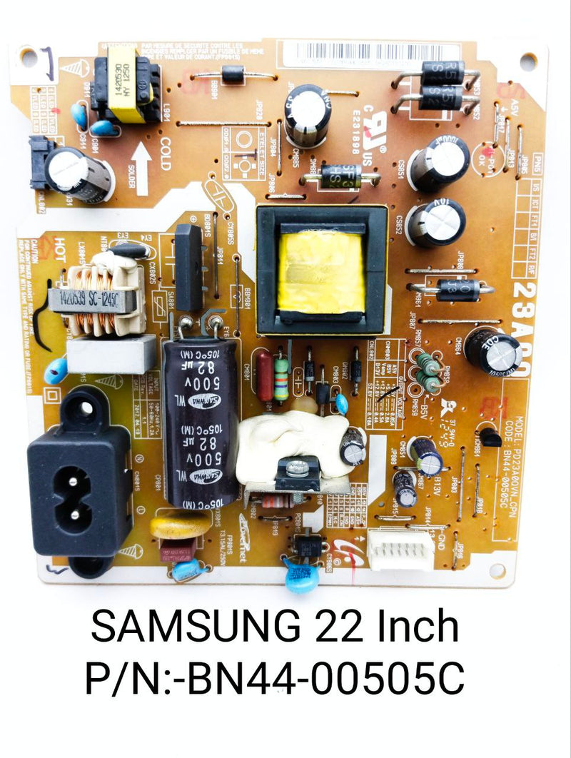 SAMSUNG 22 Inch LED TV POWER SUPPLY. MODEL- 22ES5000. 22EH4003. 22ES5005.