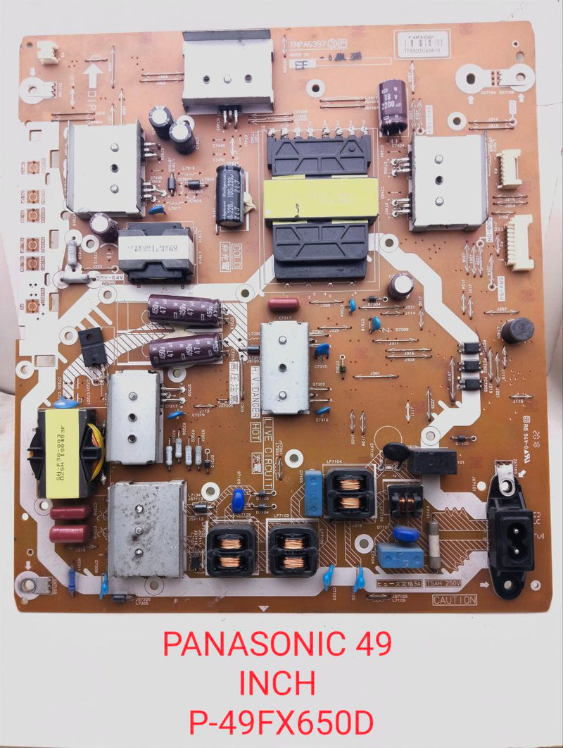 PANASONIC 49 INCH LED TV POWER SUPPLY. PART NO:- P-49FX650D